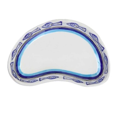 Sicilian handmade Half Moon Tray Corfù MZL20CO de simone pottery Sicilian handmade Half Moon Tray Corfù MZL20CO de simone pottery